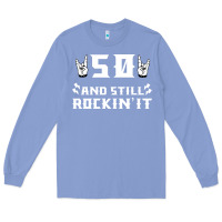 Colony Blue 50 birthday rock whitw Long Sleeve Tee - Bettercallsaul