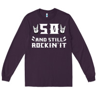 Plum 50 birthday rock whitw Long Sleeve Tee - Bettercallsaul