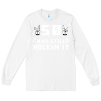 White 50 birthday rock whitw Long Sleeve Tee - Bettercallsaul