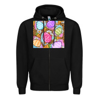 Black Easter eggs daisies carrots Zipper Hoodie - OliviaCreatesArt