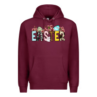 Burgundy Western Easter Premium Hoodie - OliviaCreatesArt