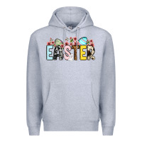 Heather Grey Western Easter Premium Hoodie - OliviaCreatesArt