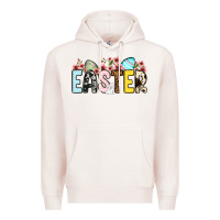 Pale Pink Western Easter Premium Hoodie - OliviaCreatesArt