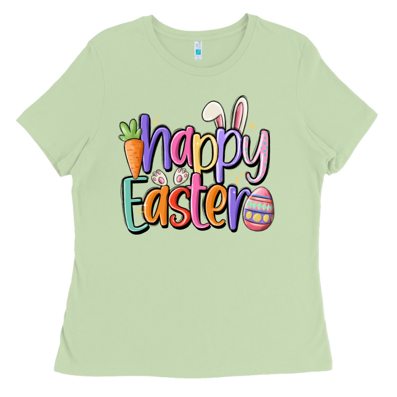 Happy Easter Ladies Tee by MaliasSmallBusiness | Teevron