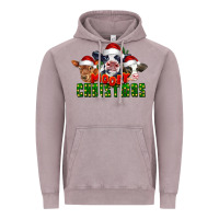 Vintage Zinc Mooey Christmas Cows Vintage Hoodie - LillyAllenDesigns