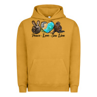 Pigment Peanut Butter Peace Love Sea Lion Urban Hoodie - LillyAllenDesigns