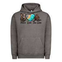Pigment Tornado Peace Love Sea Lion Urban Hoodie - LillyAllenDesigns