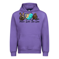 Tulip Peace Love Sea Lion Urban Hoodie - LillyAllenDesigns