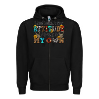 Black i don't need your attitude i brought my own olivia Zipper Hoodie - OliviaCreatesArt