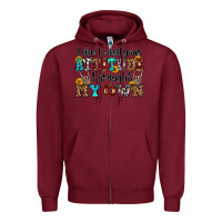 Burgundy i don't need your attitude i brought my own olivia Zipper Hoodie - OliviaCreatesArt