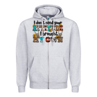 Heather Grey i don't need your attitude i brought my own olivia Zipper Hoodie - OliviaCreatesArt
