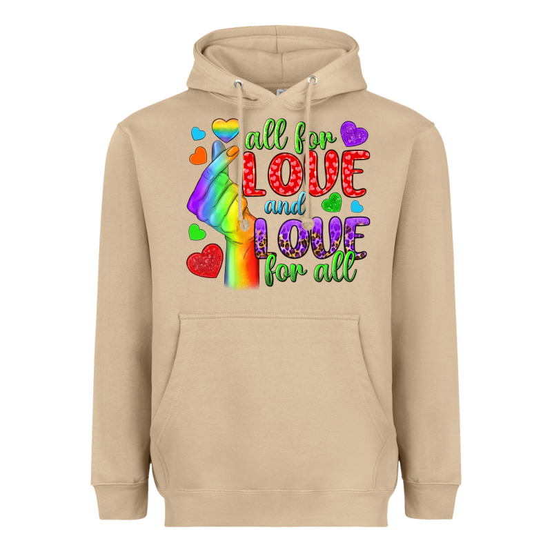 Western All For Love And Love For All Heavyweight Hoodie by BundleAndBundleShop | Teevron
