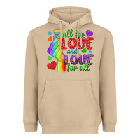 Mushroom Western All For Love And Love For All Heavyweight Hoodie - BundleAndBundleShop