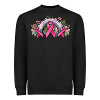 Black Cancer ribbon rainbow Cancer Awareness Heavyweight Sweatshirt - HowdyJamesFarm