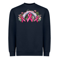 Navy Cancer ribbon rainbow Cancer Awareness Heavyweight Sweatshirt - HowdyJamesFarm