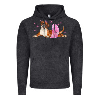Vintage Black boxer dog with tutu Vintage Hoodie - LillyAllenDesigns