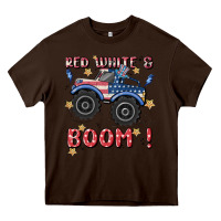 Chocolate Brown 4th of july png, monster truck Heavy Core Tee - MaliasSmallBusiness