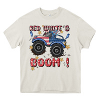 Cream 4th of july png, monster truck Heavy Core Tee - MaliasSmallBusiness