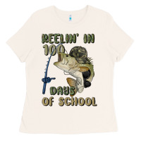 Bone reelin' in 100 days of school Ladies Tee - MaliasSmallBusiness