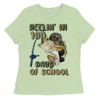 Matcha reelin' in 100 days of school Ladies Tee - MaliasSmallBusiness