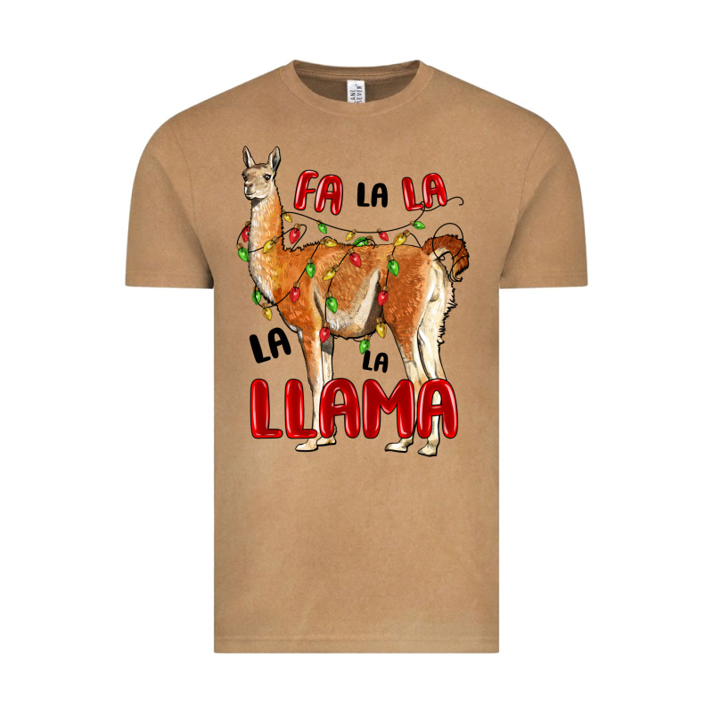 Christmas Llama Vintage Tee by LillyAllenDesigns | Teevron