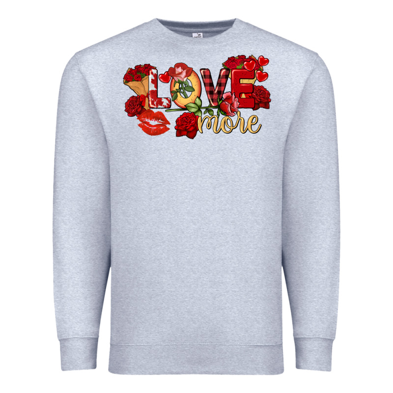 Love More Valentine's Day Premium Sweatshirt by FaDigitalArtStudio | Teevron