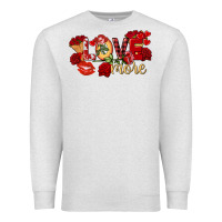 Oatmeal Heather love more valentine's day Premium Sweatshirt - FaDigitalArtStudio
