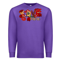 Purple love more valentine's day Premium Sweatshirt - FaDigitalArtStudio