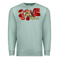 Seafoam love more valentine's day Premium Sweatshirt - FaDigitalArtStudio