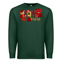 Sports Green love more valentine's day Premium Sweatshirt - FaDigitalArtStudio