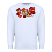 White love more valentine's day Premium Sweatshirt - FaDigitalArtStudio