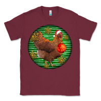 Burgundy new hampshire red chicken christmas Classic Tee - LillyAllenDesigns
