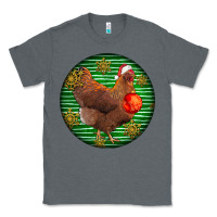 Charcoal Heather new hampshire red chicken christmas Classic Tee - LillyAllenDesigns