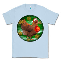 Dusty Blue new hampshire red chicken christmas Classic Tee - LillyAllenDesigns