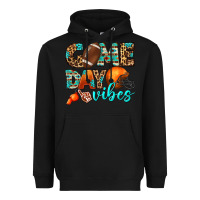 Black game day vibes Heavyweight Hoodie - BundleAndBundleShop