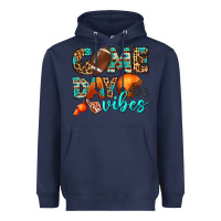 Navy game day vibes Heavyweight Hoodie - BundleAndBundleShop