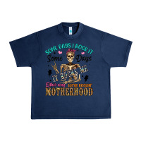 Navy some days i rock it some days it rocks me either w Urban Heavy Tee - Artiststas