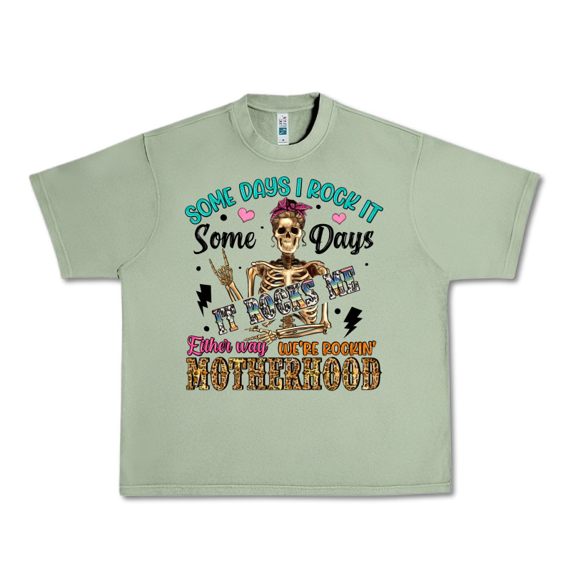 Some Days I Rock It Some Days It Rocks Me Either W Urban Heavy Tee by Artiststas | Teevron