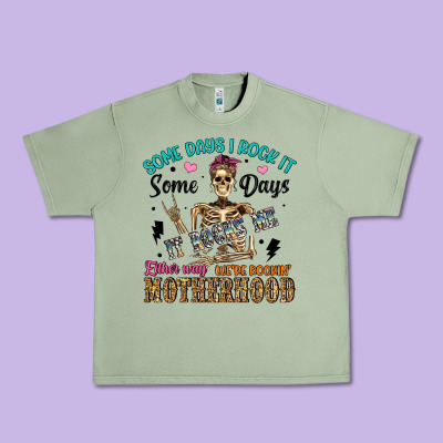 Some Days I Rock It Some Days It Rocks Me Either W Urban Heavy Tee Designed By Artiststas