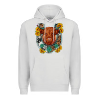 Dove Grey western leopard cowhide cow horseshoe Premium Hoodie - OliviaCreatesArt