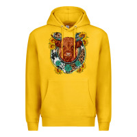 Lemon western leopard cowhide cow horseshoe Premium Hoodie - OliviaCreatesArt