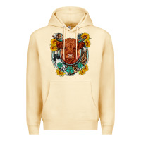 Pina Colada western leopard cowhide cow horseshoe Premium Hoodie - OliviaCreatesArt