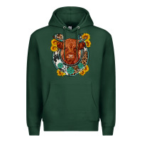 Sports Green western leopard cowhide cow horseshoe Premium Hoodie - OliviaCreatesArt
