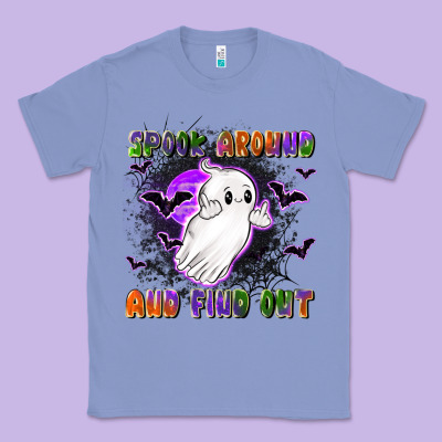 Spook Around And Find Out Classic Tee Designed By Lillyallendesigns