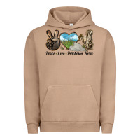 Peace Love Percheron Horse Urban Hoodie | Teevron