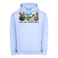 Pigment Grape Ice Peace Love Percheron Horse Urban Hoodie - LillyAllenDesigns