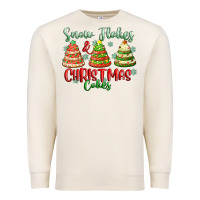 Sandshell snow flakes and christmas cakes Premium Sweatshirt - FaDigitalArtStudio