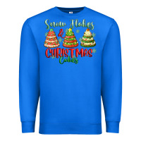 True Royal snow flakes and christmas cakes Premium Sweatshirt - FaDigitalArtStudio