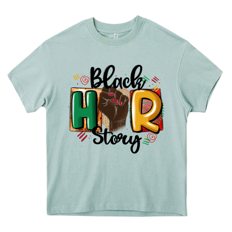 Black Story Heavy Core Tee by MaliasSmallBusiness | Teevron