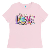 Bubblegum Pink love easter Ladies Tee - MaliasSmallBusiness